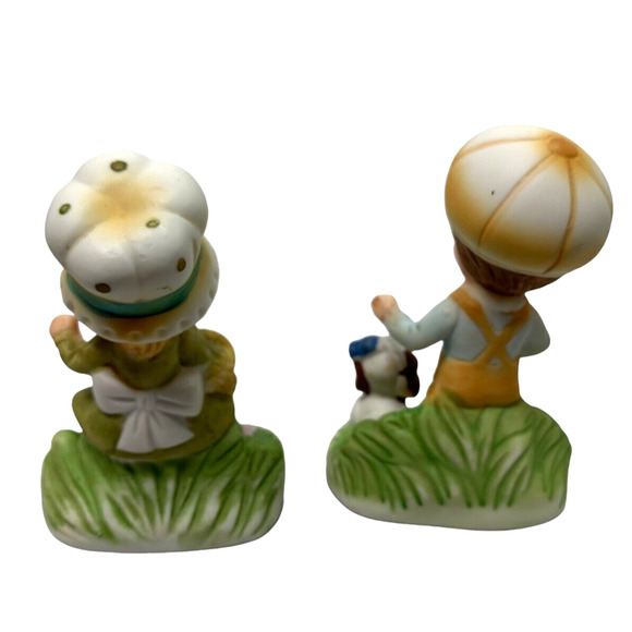 2‎ Homco Figurines Girl with Kitten & Boy with Puppy #1430 Shelf Decor - Picture 5 of 8